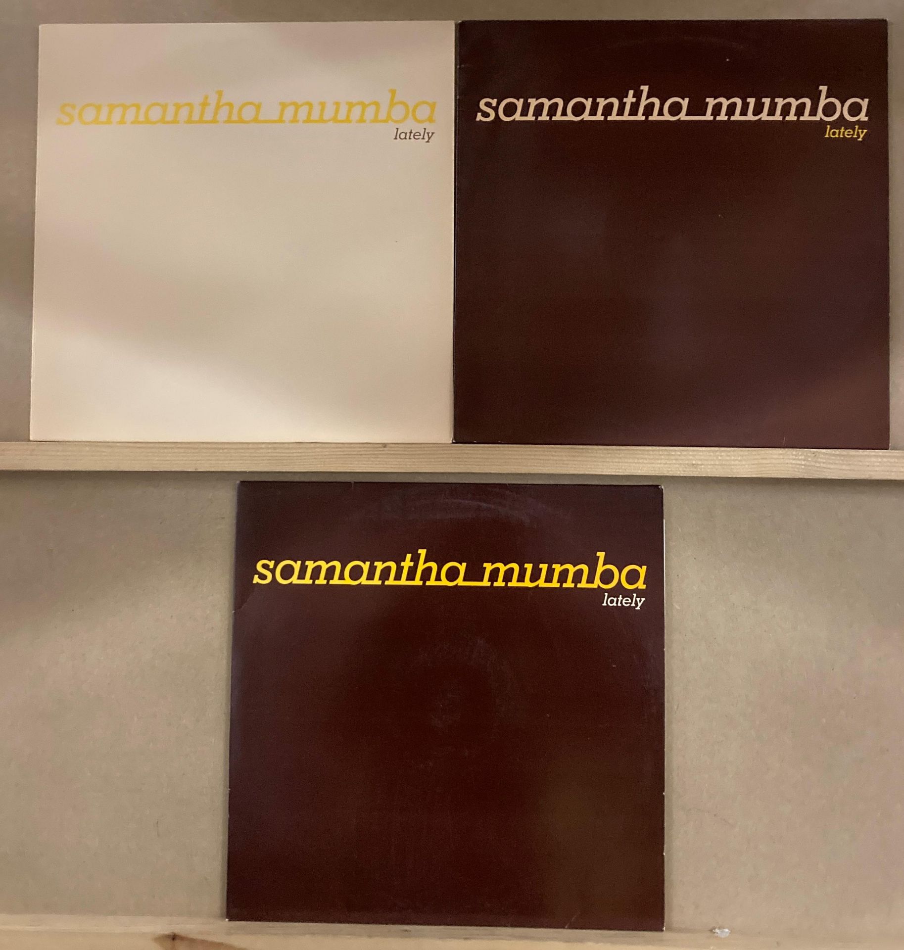 3 X Samantha Mumba Lately 12” Vinyl, 1 X Junior Jack Remix,