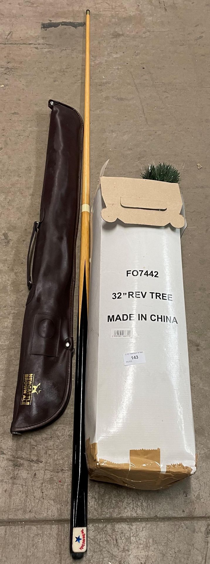 One and Only snooker cue and case,