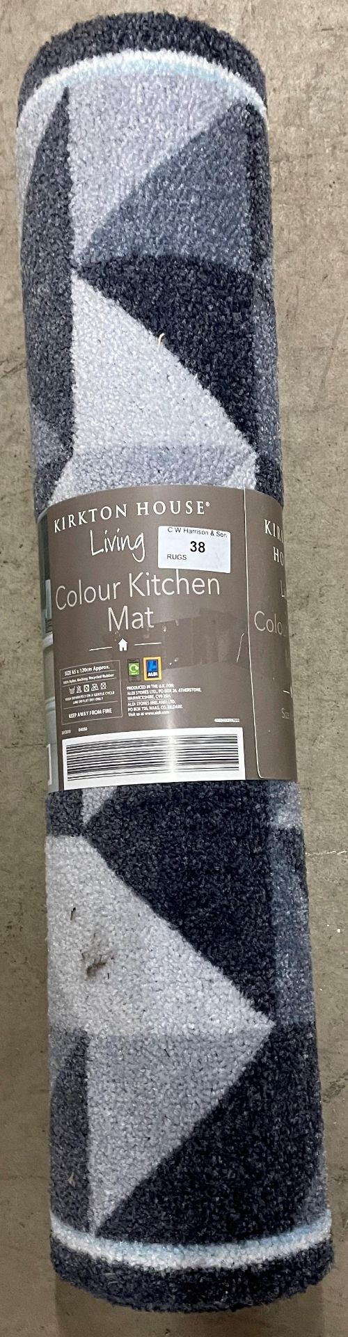 4 x Kirton House Colour kitchen mats - 65 x 120cm