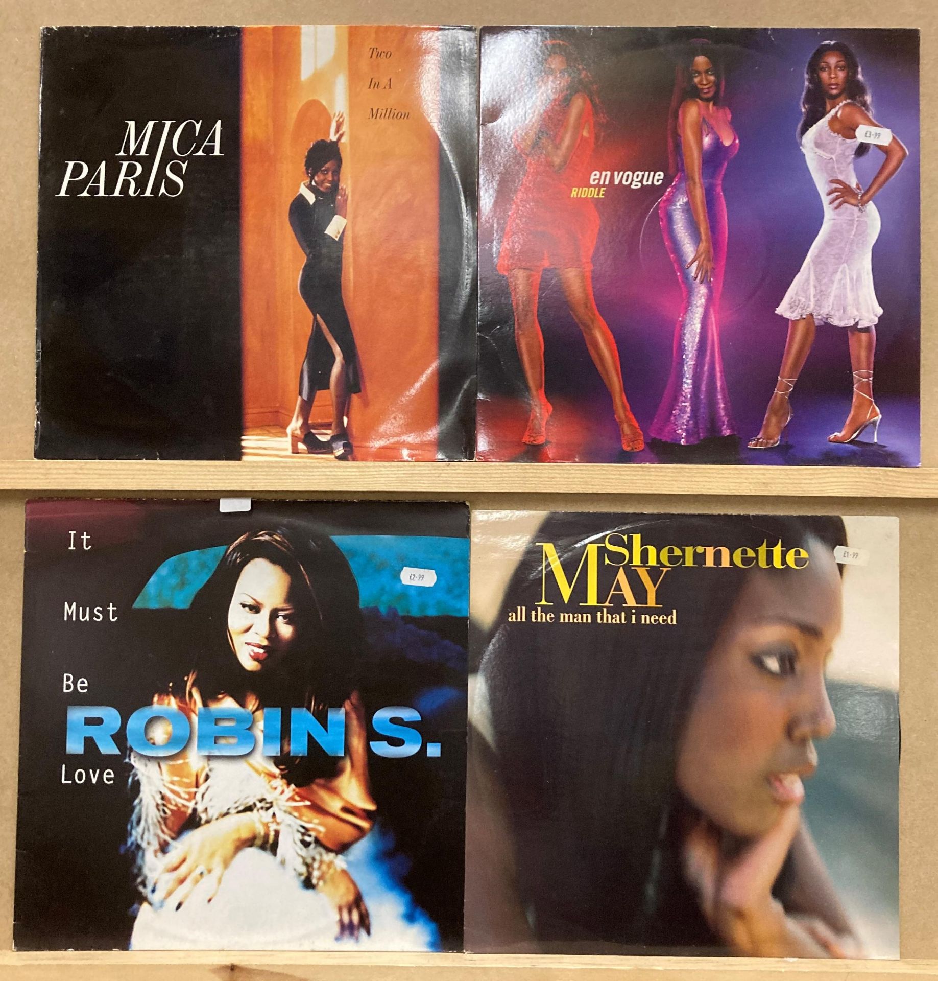 4 xX 12” Vinyl - 1 X Mica Paris Two In A Million, 1 X En Vogue Riddle,