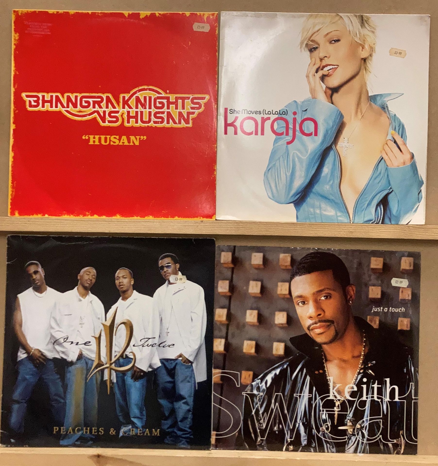 4 X 12” Vinyl - 1 X Karaja She Moves, 1 X Keith Sweat Just A Touch,