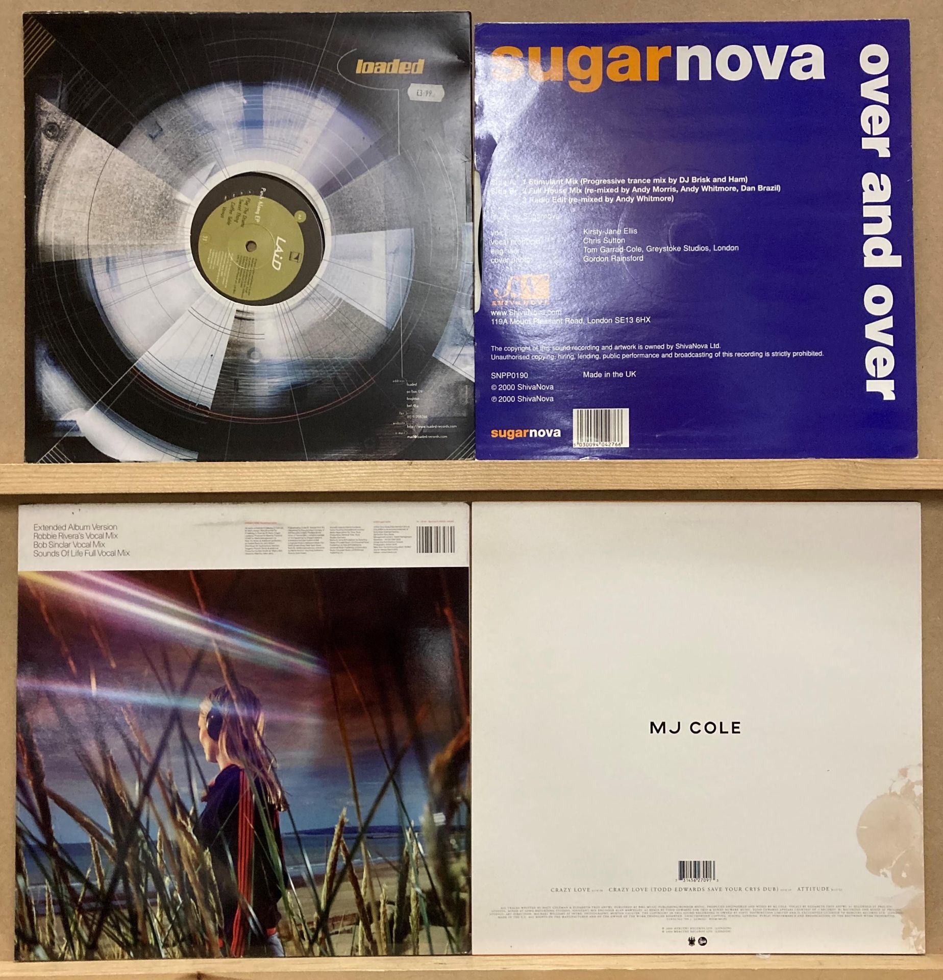 4 X 12” Vinyl - 1 X MJ Cole Crazy Love, 1 X Sugarnove Over And Over, - Image 2 of 2