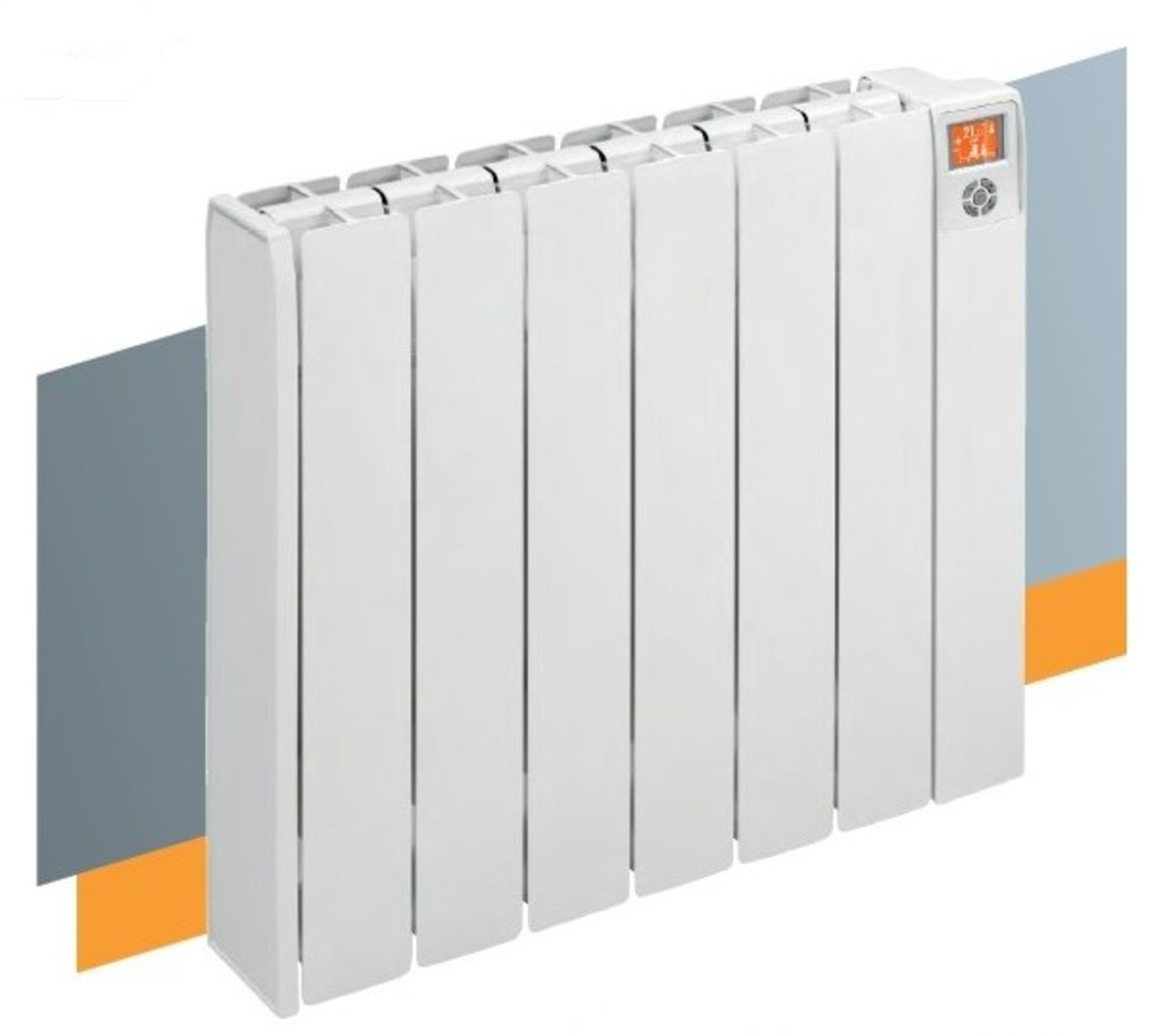 A 1500 Watt Electric Radiator - Fluid Filled with Aluminium Elements,