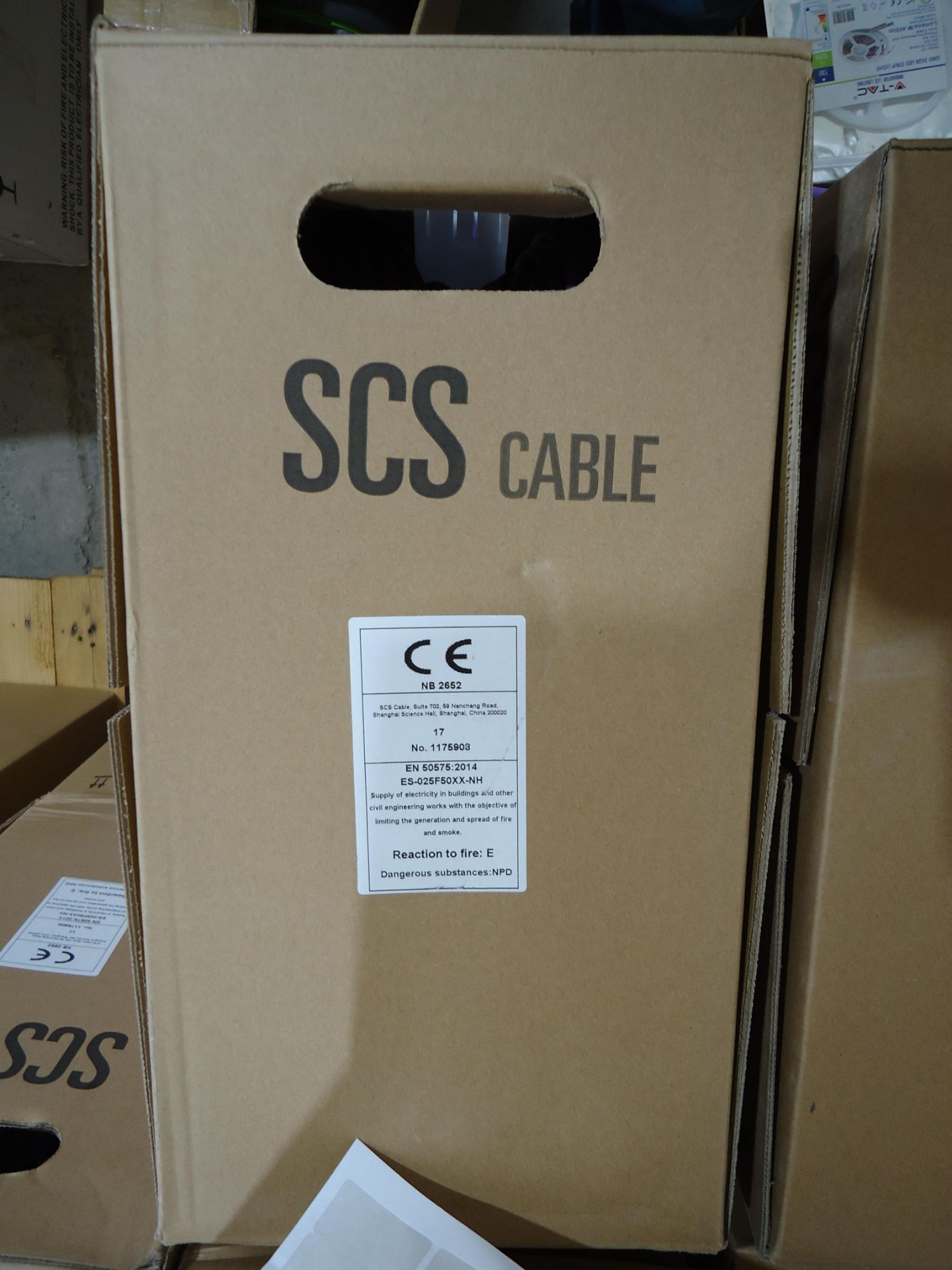 1 x Box (305m) of SCS Cat 5E LSOH LSF Violet Cable