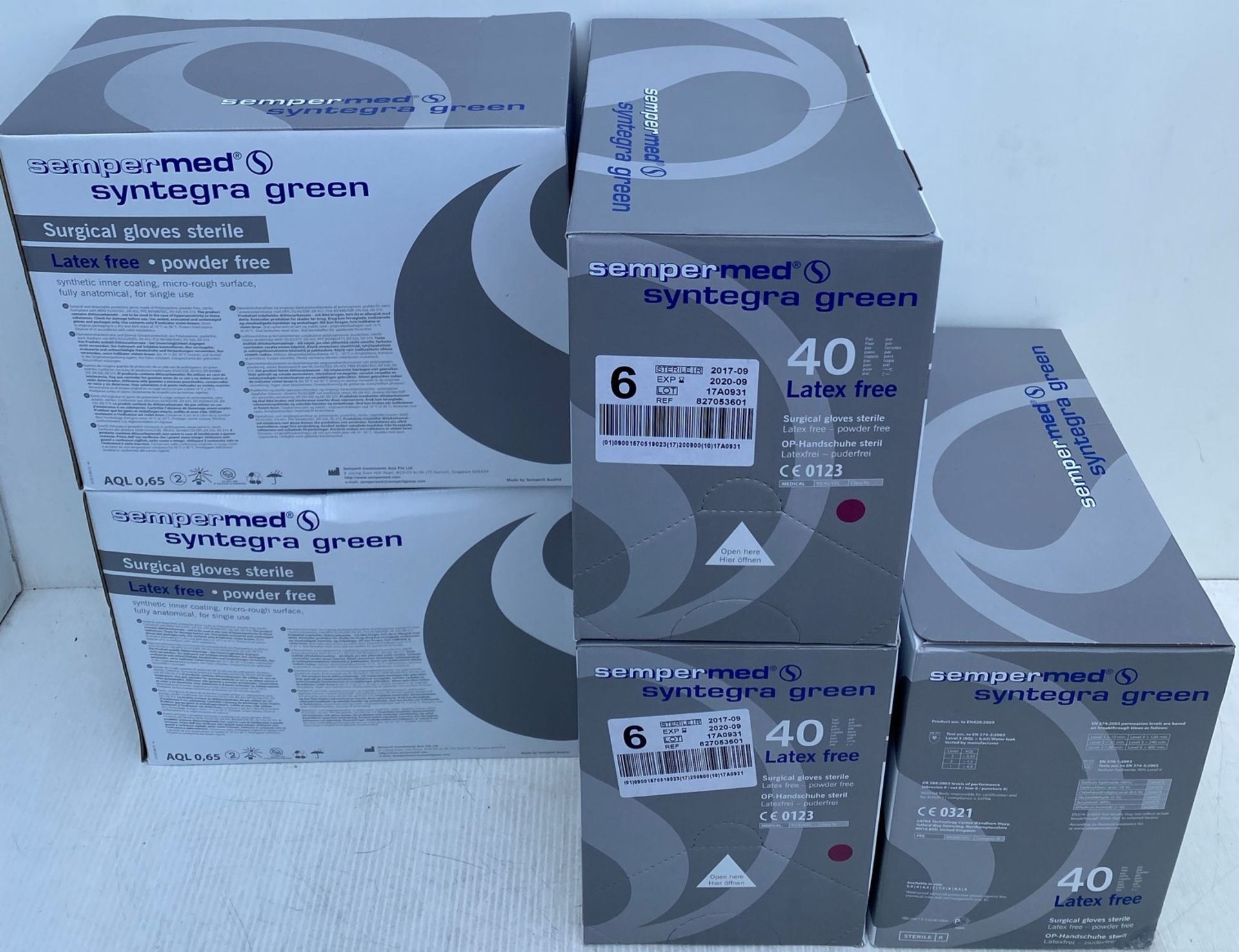 5 x boxes(200 pairs) of SemperMed Syntegra Green Latex Free, Powder Free, - Image 2 of 2