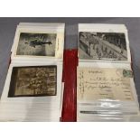 An album containing 77 military and naval related postcards - mainly WWI and WWII