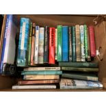 Contents to cardboard box - thirty hard and paperback books mainly farming and the countryside