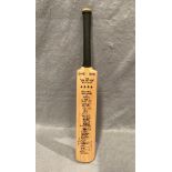 A Gradidge miniature cricket bat, the 'Len Hutton' autograph,