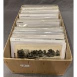 Contents to box - 260+ topographical postcards,