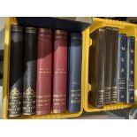 Contents to two yellow plastic crates - three volumes 'The World's Great Paintings',