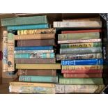 Contents to cardboard box - twenty nine hardback novels and books by AG Street mainly covering the