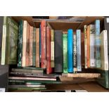 Contents to cardboard box - thirty one hard and paperback books mainly relating to farming and the