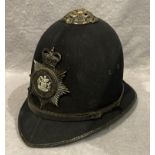 A Nottinghamshire Constabulary night helmet, circa 1950s,