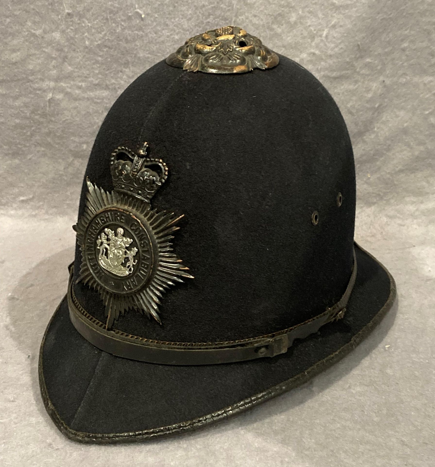A Nottinghamshire Constabulary night helmet, circa 1950s,