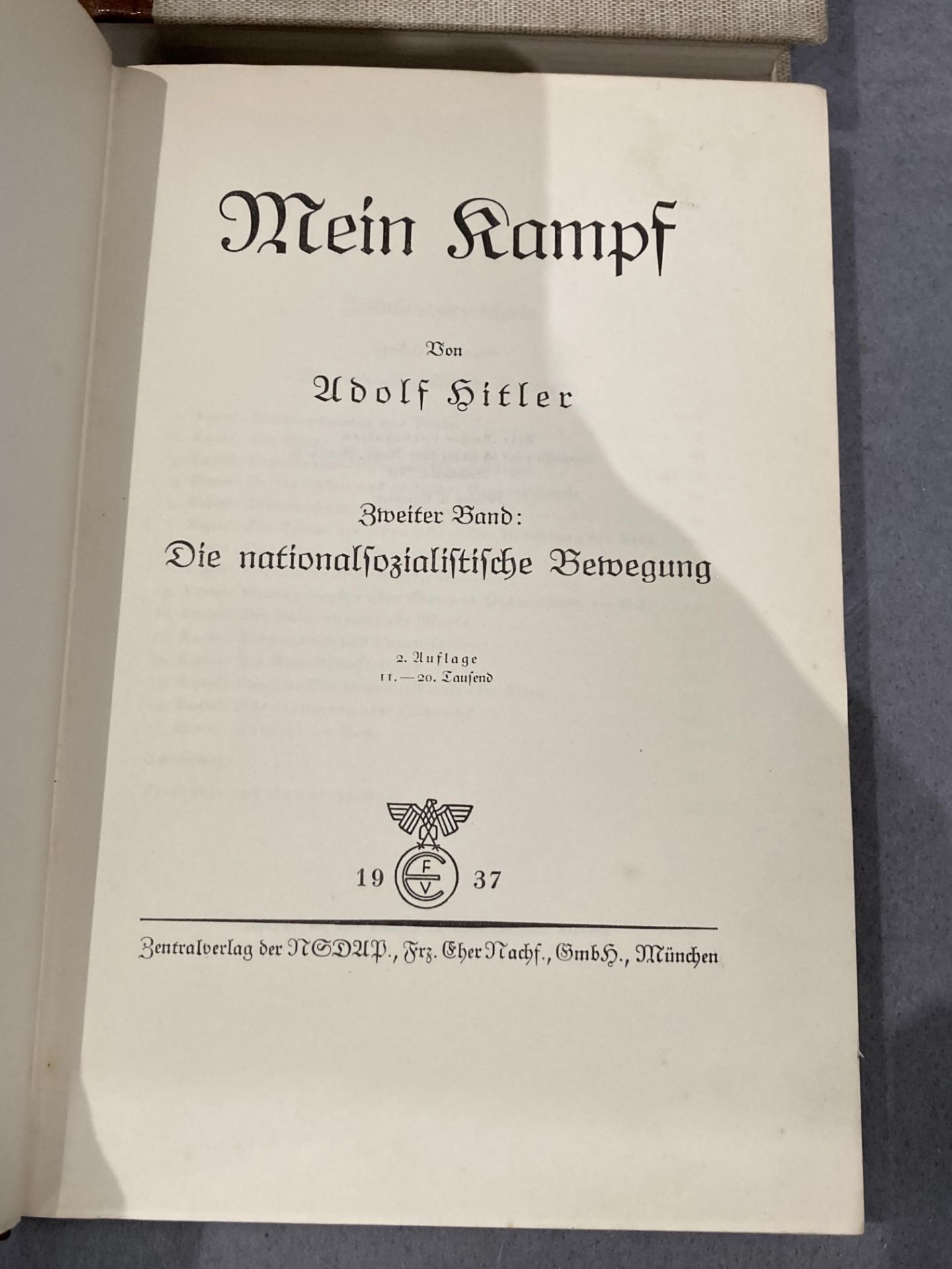 Adolf Hitler 'Mein Kampf' 1937, - Image 3 of 6