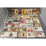 70+ postcards - American, humorous, etc.