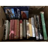 Contents to cardboard box - twenty four hard and paperback books on mainly farming and the