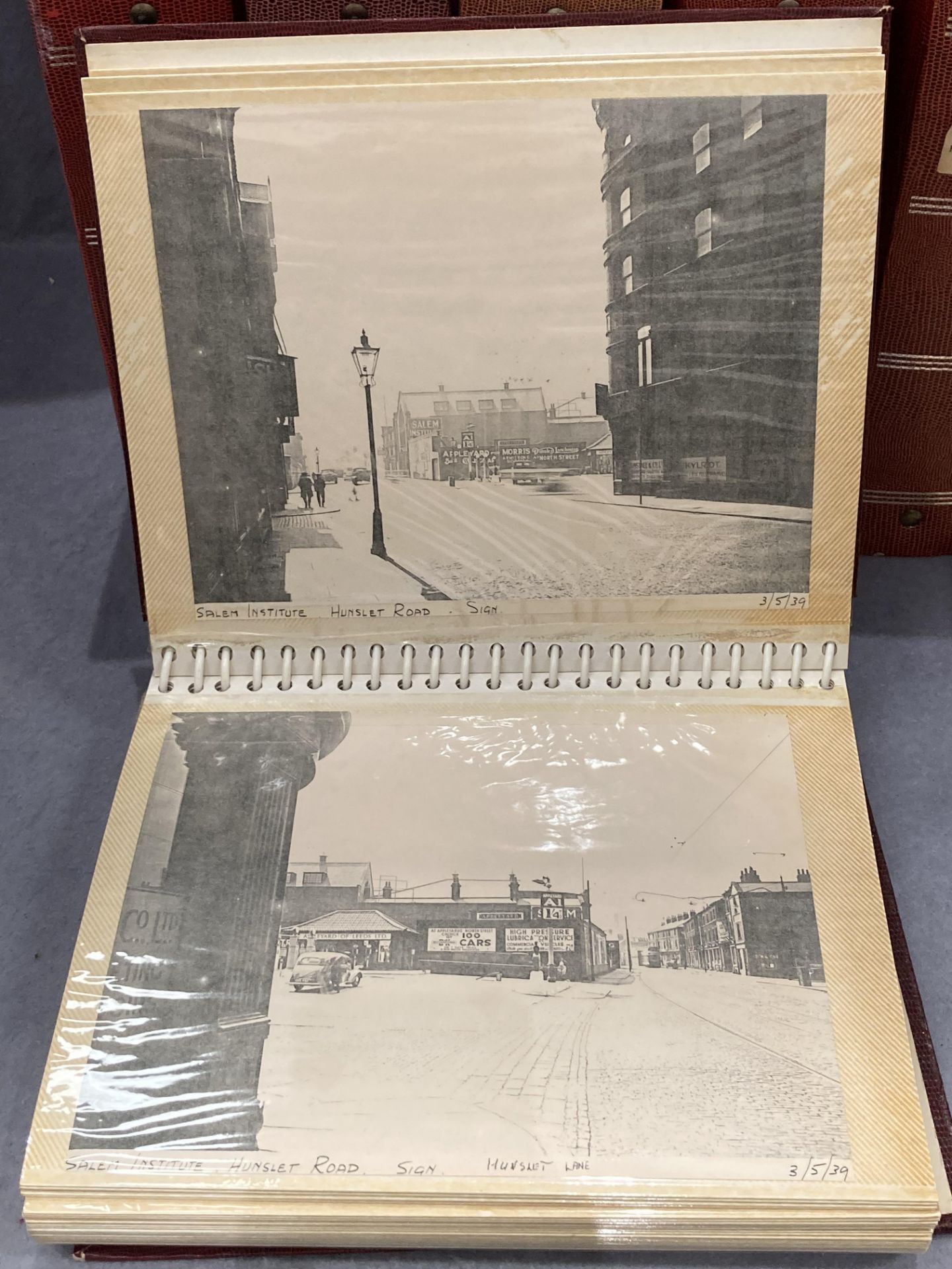 An interesting collection of nine photograph albums containing facsimile black and white - Image 10 of 29