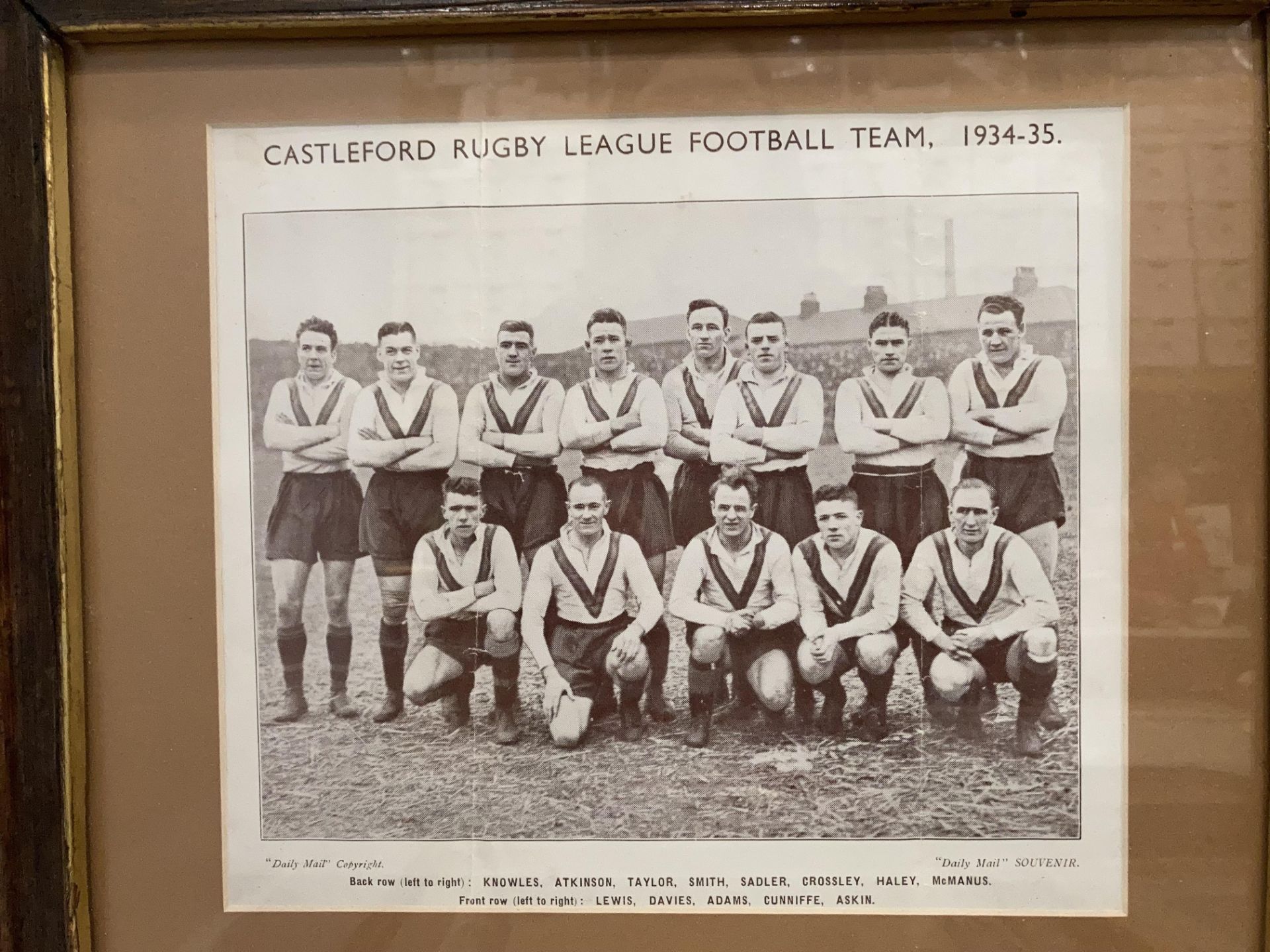 Sporting Interest - Two framed photographs of Leeds Rugby League Football Team 1934-35 and - Image 2 of 4