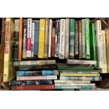 Contents to cardboard box - thirty nine hard and paperback books mainly farming and countryside