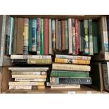 Contents to cardboard crate - fifty hard and paperback books mainly relating to farming and the