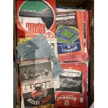 100s of football programmes, 1950s onwards,