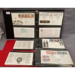Three albums containing 119 Post Office and Royal Mail First Day Covers from the early 1970s to the