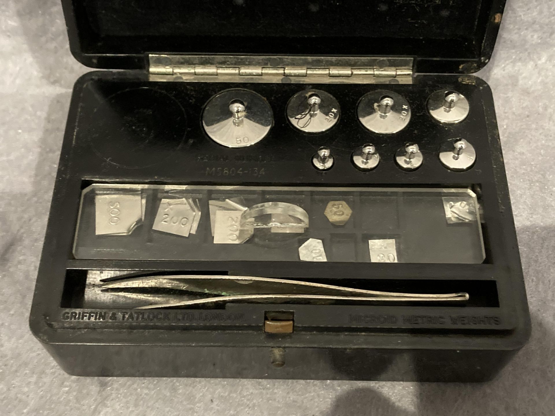 Contents to box - opera glasses in case, Griffin & Tatlock, - Image 4 of 4