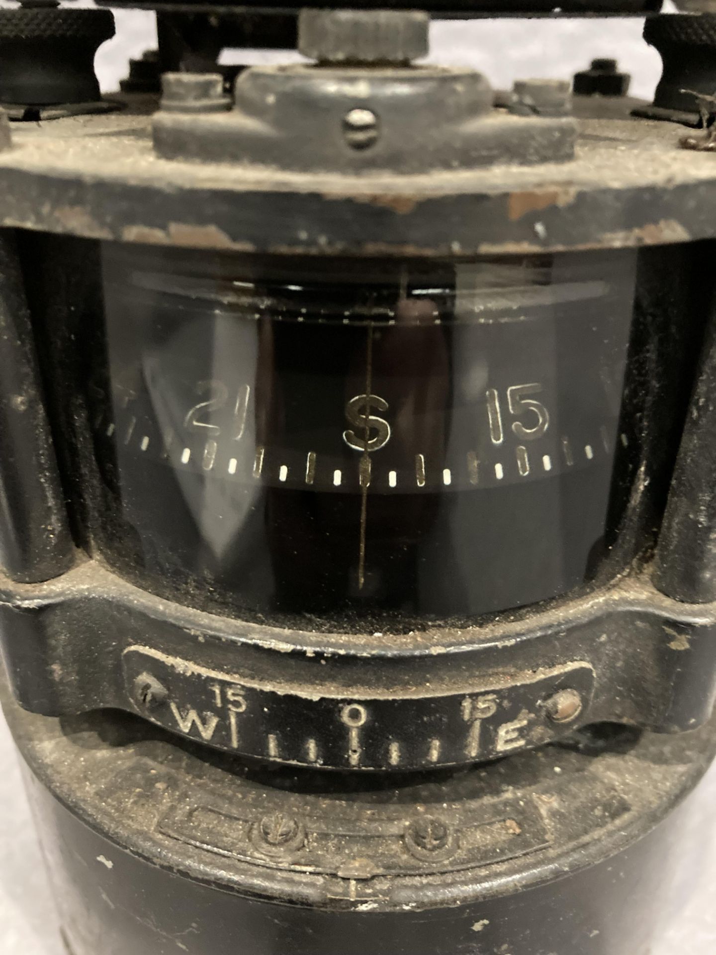 A black metal aviation compass by the Bendix Aviation Corporation New Jersey USA, - Image 2 of 5