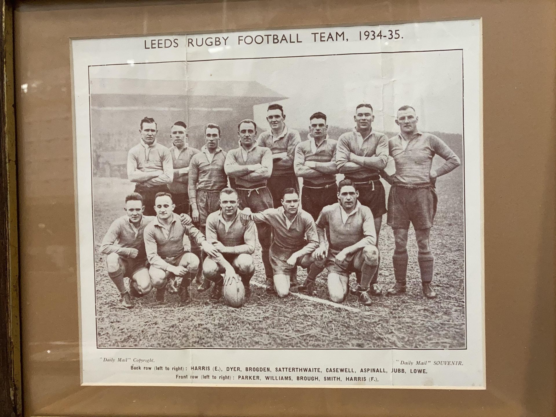 Sporting Interest - Two framed photographs of Leeds Rugby League Football Team 1934-35 and - Image 3 of 4