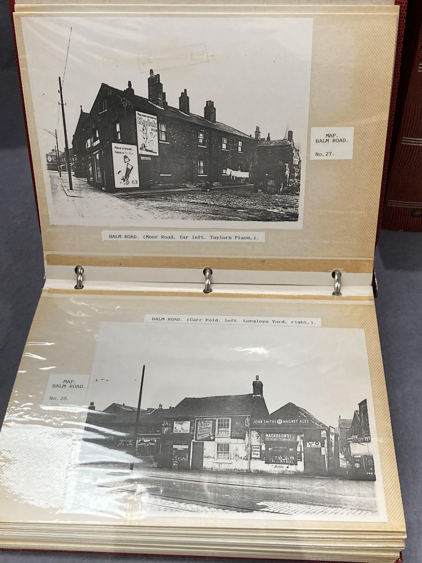 An interesting collection of nine photograph albums containing facsimile black and white - Image 14 of 29