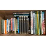 Contents to cardboard box - twenty seven hard and paperback books mainly relating to farming and