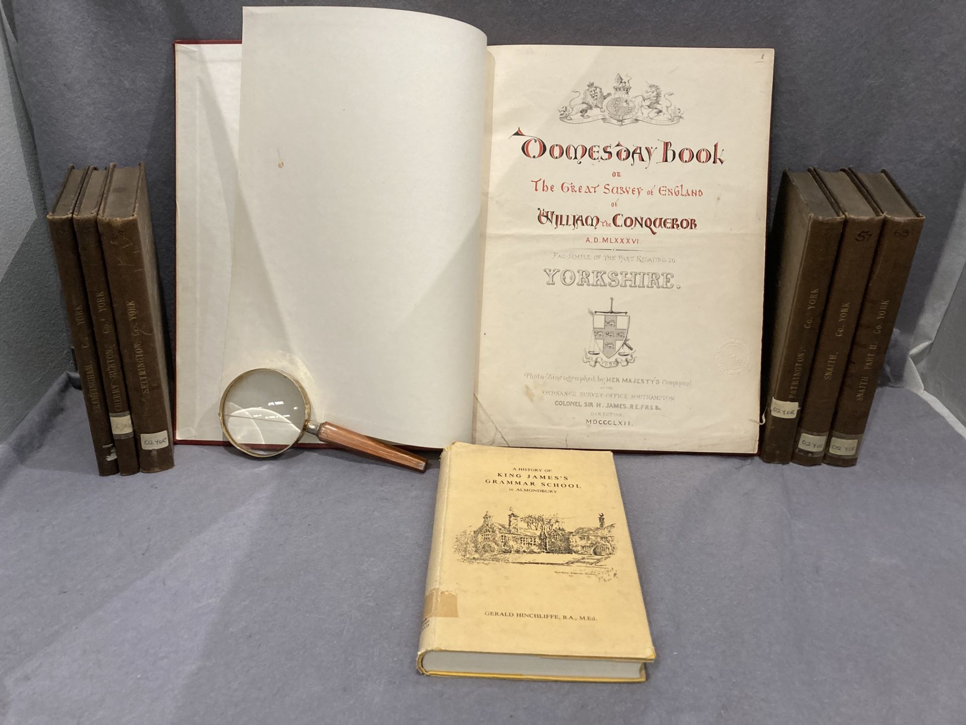 Contents to box - sixteen books relating to Yorkshire and Yorkshire life including Domesday Book - Image 2 of 3