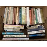 Contents to cardboard box - thirty seven hard and paperback books mainly relating to farming and
