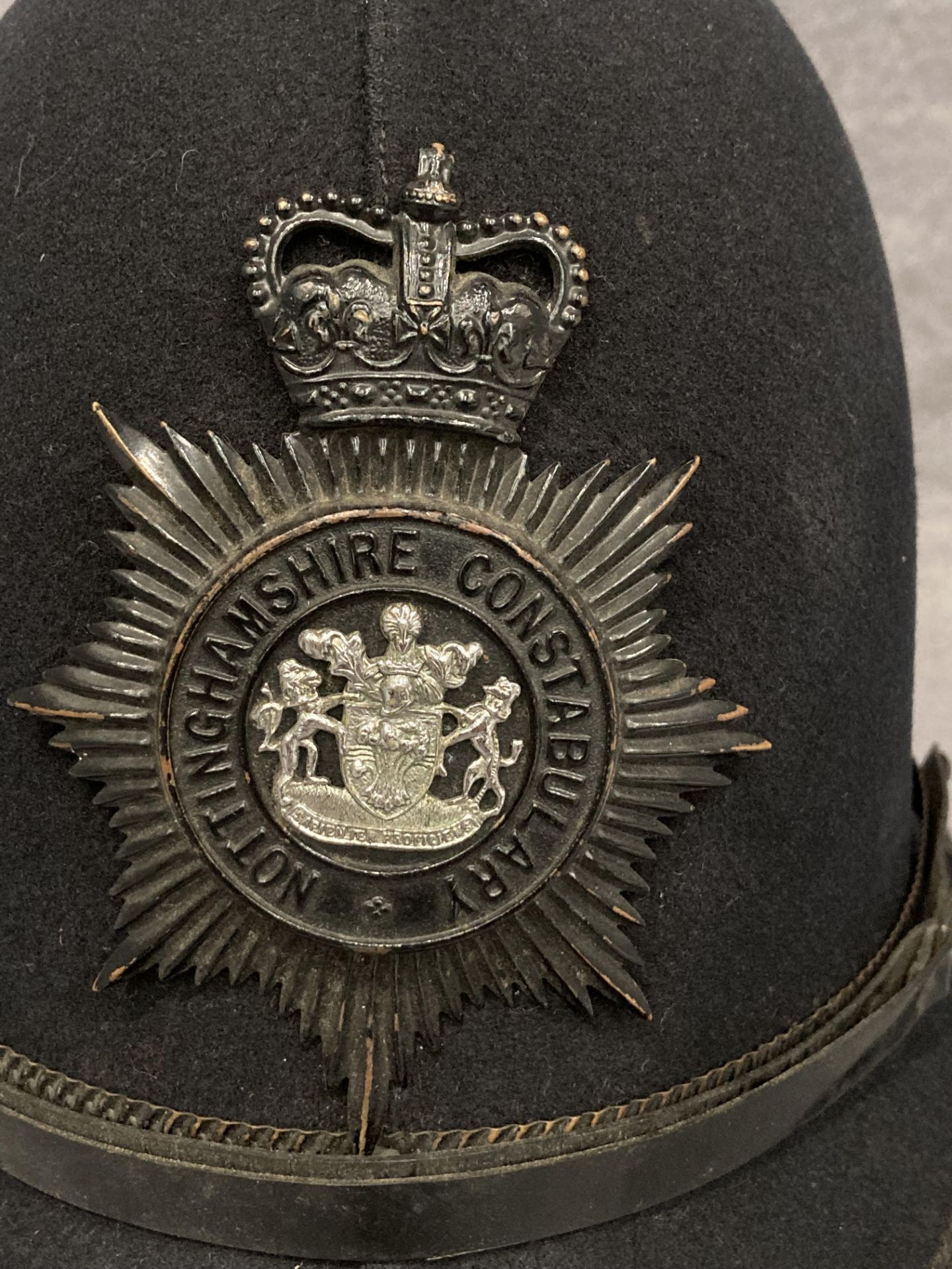 A Nottinghamshire Constabulary night helmet, circa 1950s, - Image 2 of 4