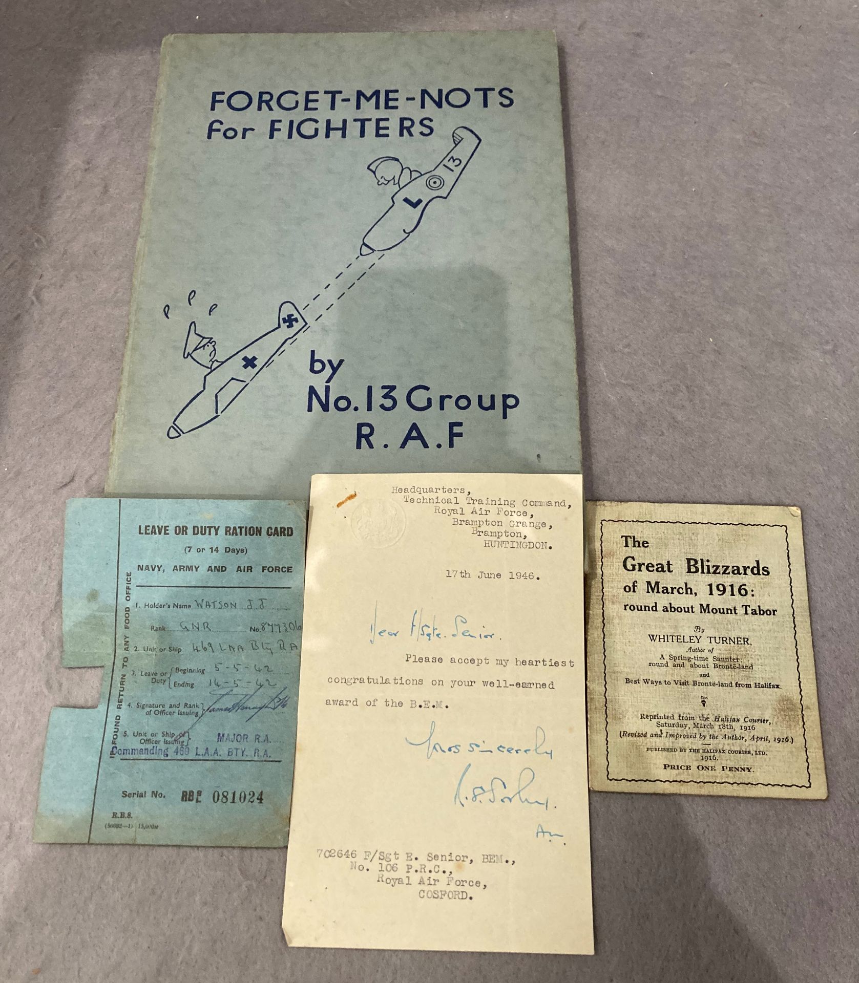 No 13 Group RAF 'Forget-Me-Nots for Fighters, first edition 1940, printed by Andrew Reid & Co. Ltd. - Image 14 of 14