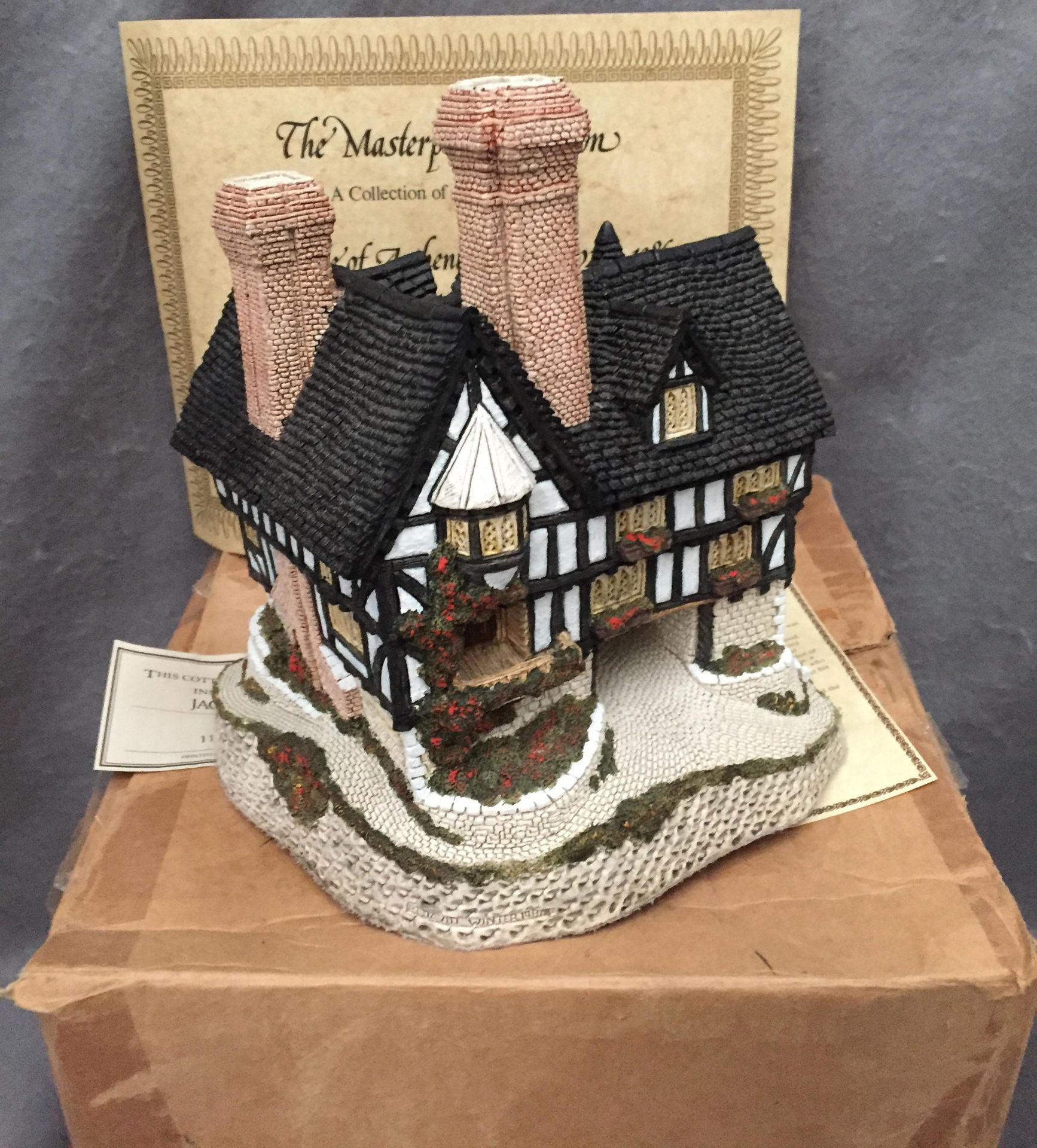 Falstaff's Manor by David Winter height approx 210mm with box & certificate - Image 2 of 2