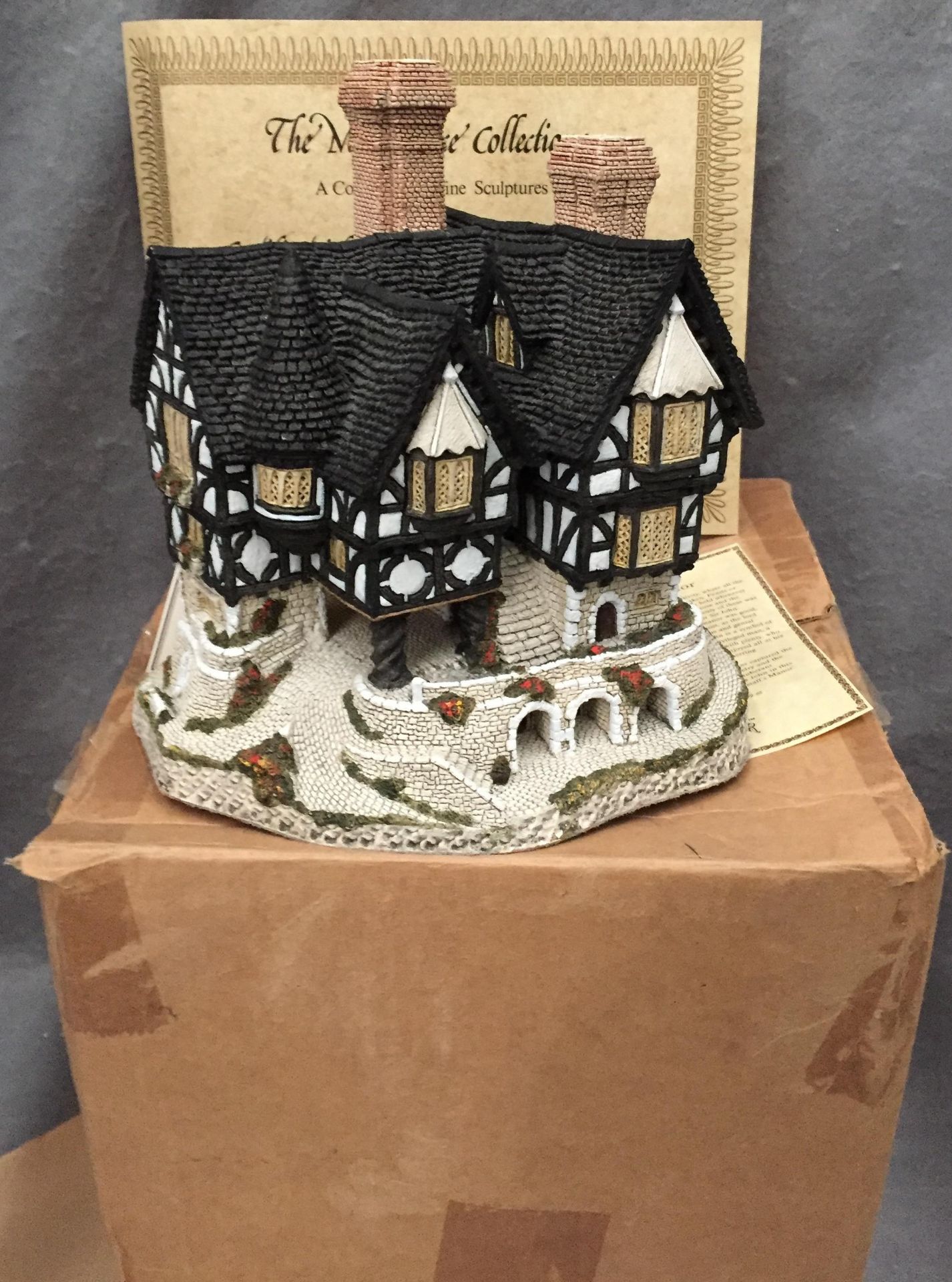 Falstaff's Manor by David Winter height approx 210mm with box & certificate