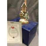 The Christmastime Clockhouse(Wenceslas Manor) by David Winter height approx 250mm with box &