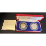 A Royal Mint 1978 Madagascar Two Coin Silver Proof 10 & 20 Ariary Set,