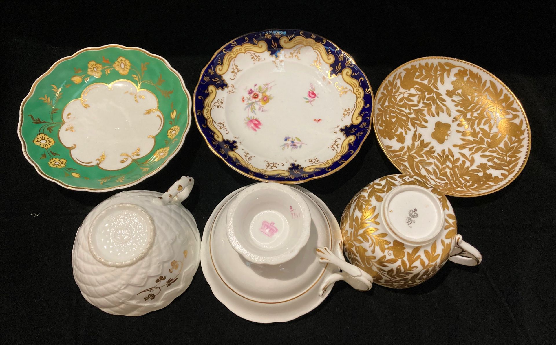 Three patterned cups and saucers - Image 3 of 3