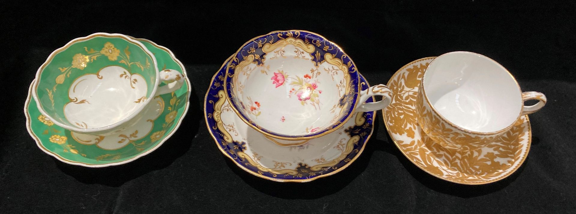 Three patterned cups and saucers - Image 2 of 3