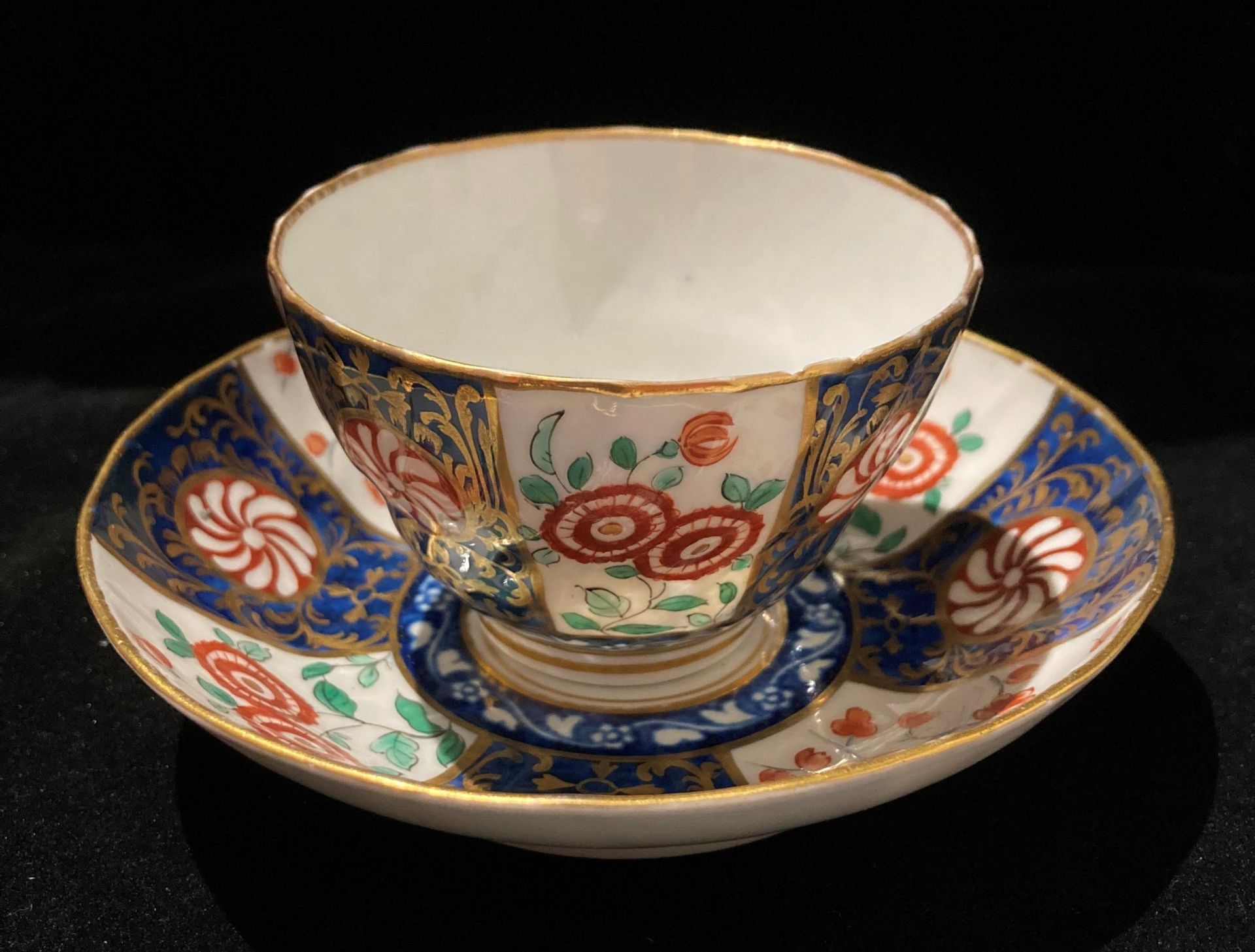 A Graingers Worcester early 19th century cup and saucer