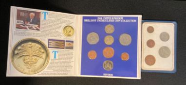 A Royal Mint Brilliant Uncirculated coin set 1984,