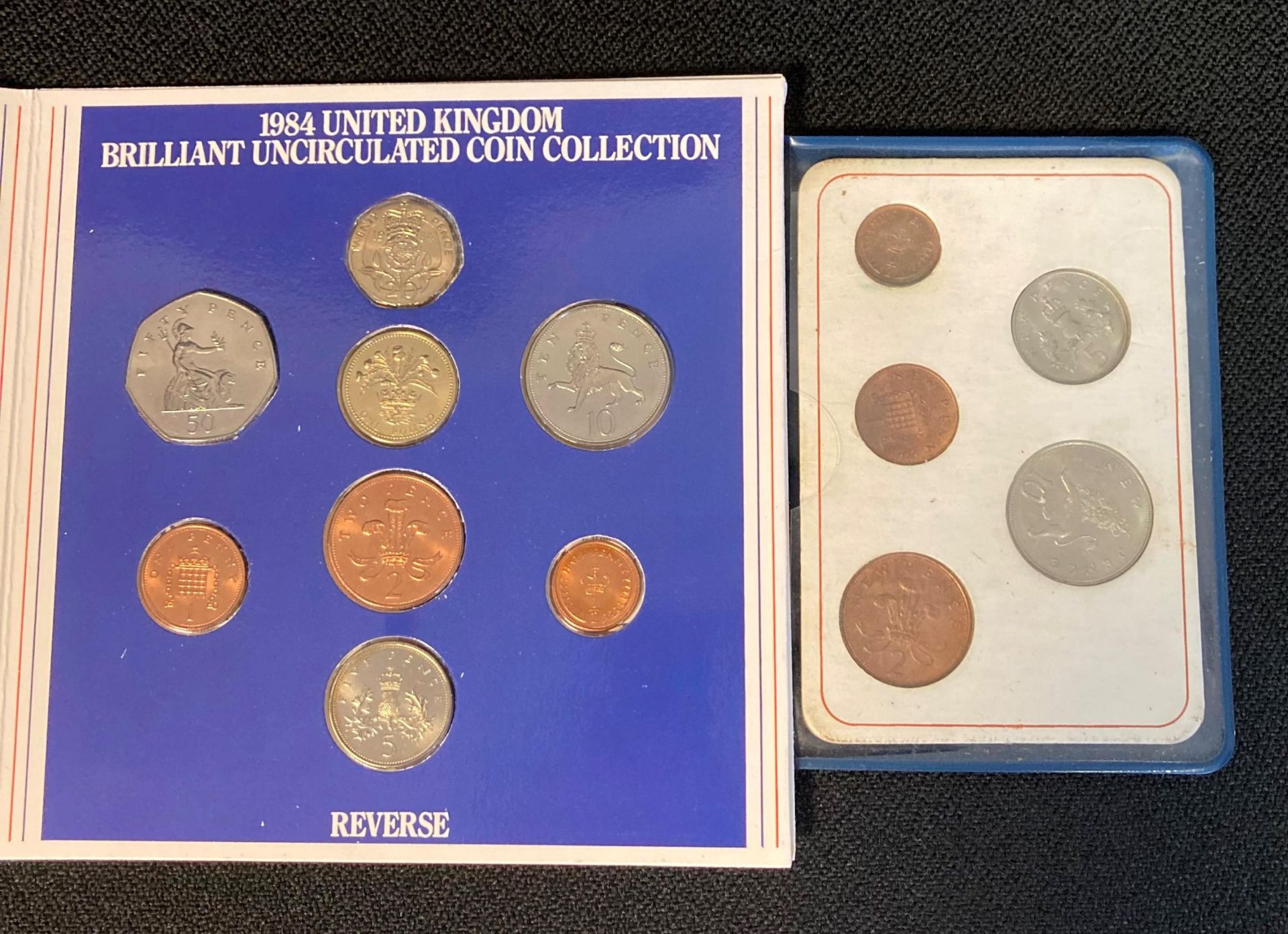 A Royal Mint Brilliant Uncirculated coin set 1984, - Image 2 of 2