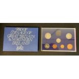 A Royal Mint Coinage of Great Britain and Northern Ireland 1982 proof set in original blue envelope