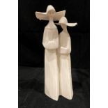 A Lladro figure group 'Two Nuns', 34cm high,