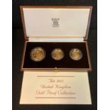 A Royal Mint 1983 United Kingdom Gold Proof Collection comprising Two Pound,