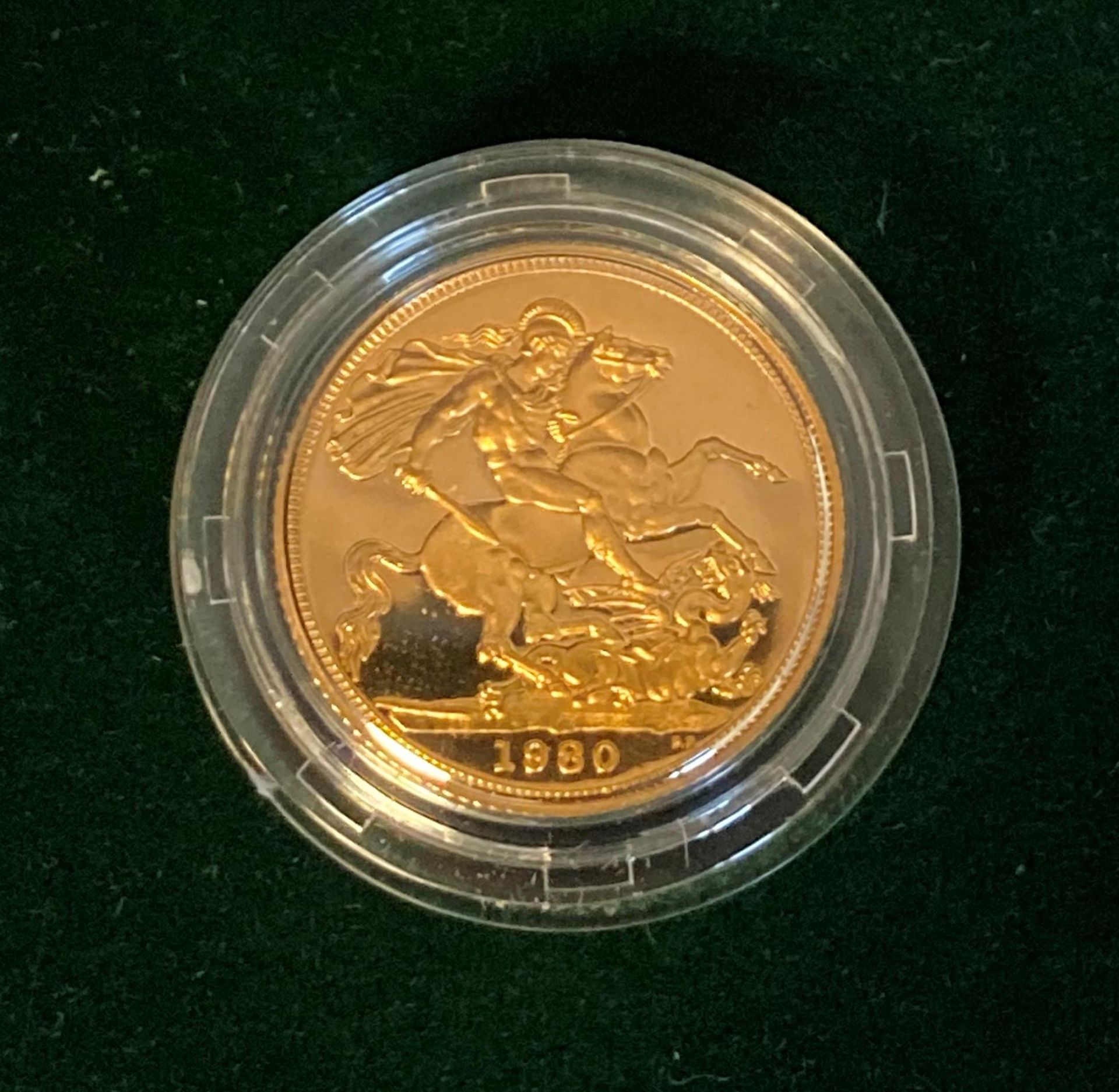 A Royal Mint 1980 Gold Proof Sovereign - Image 2 of 3