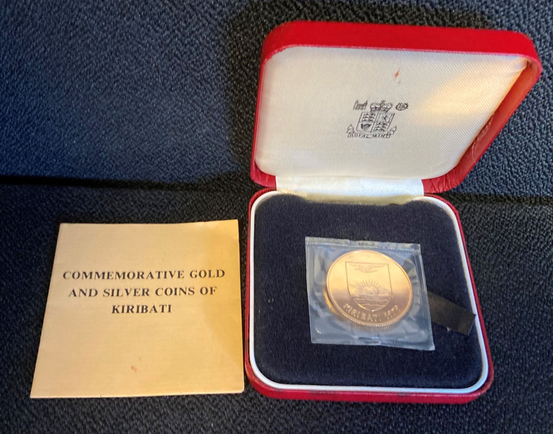 1979 Kiribati 150 Dollars (1st year of Independence) Gold Proof Coin, in original red box of issue,